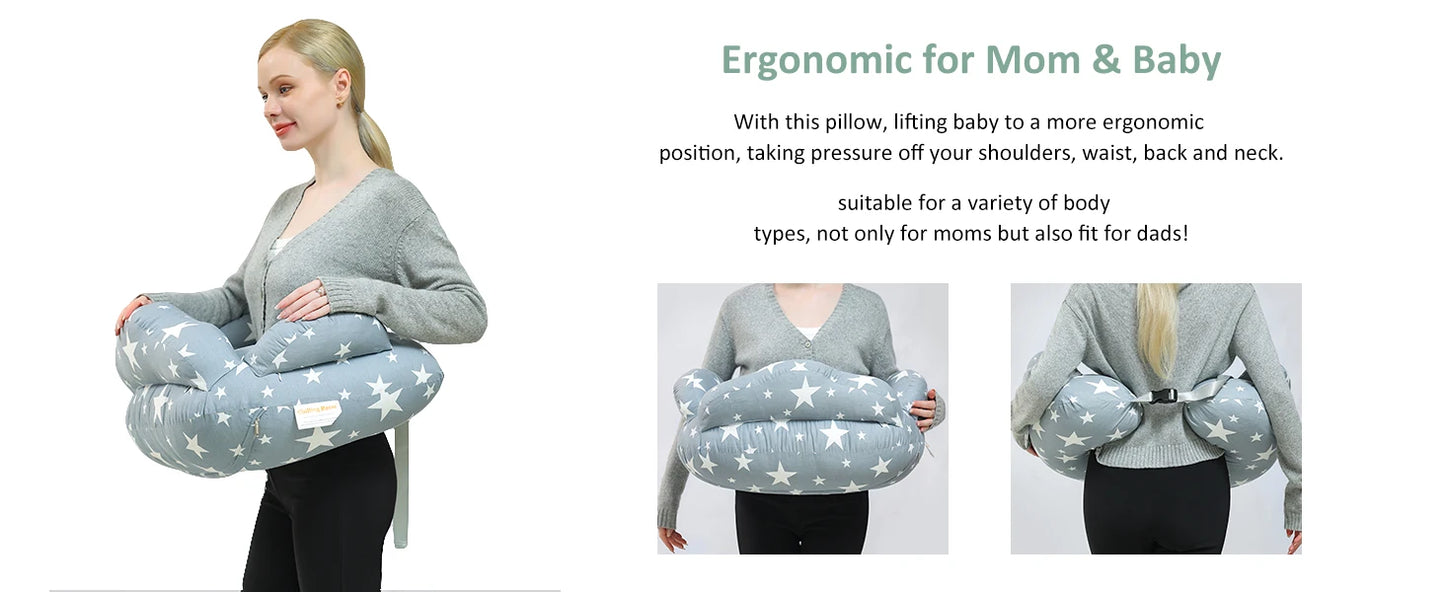 Mom and Baby Adjustable Nursing Pillow for Breastfeeding