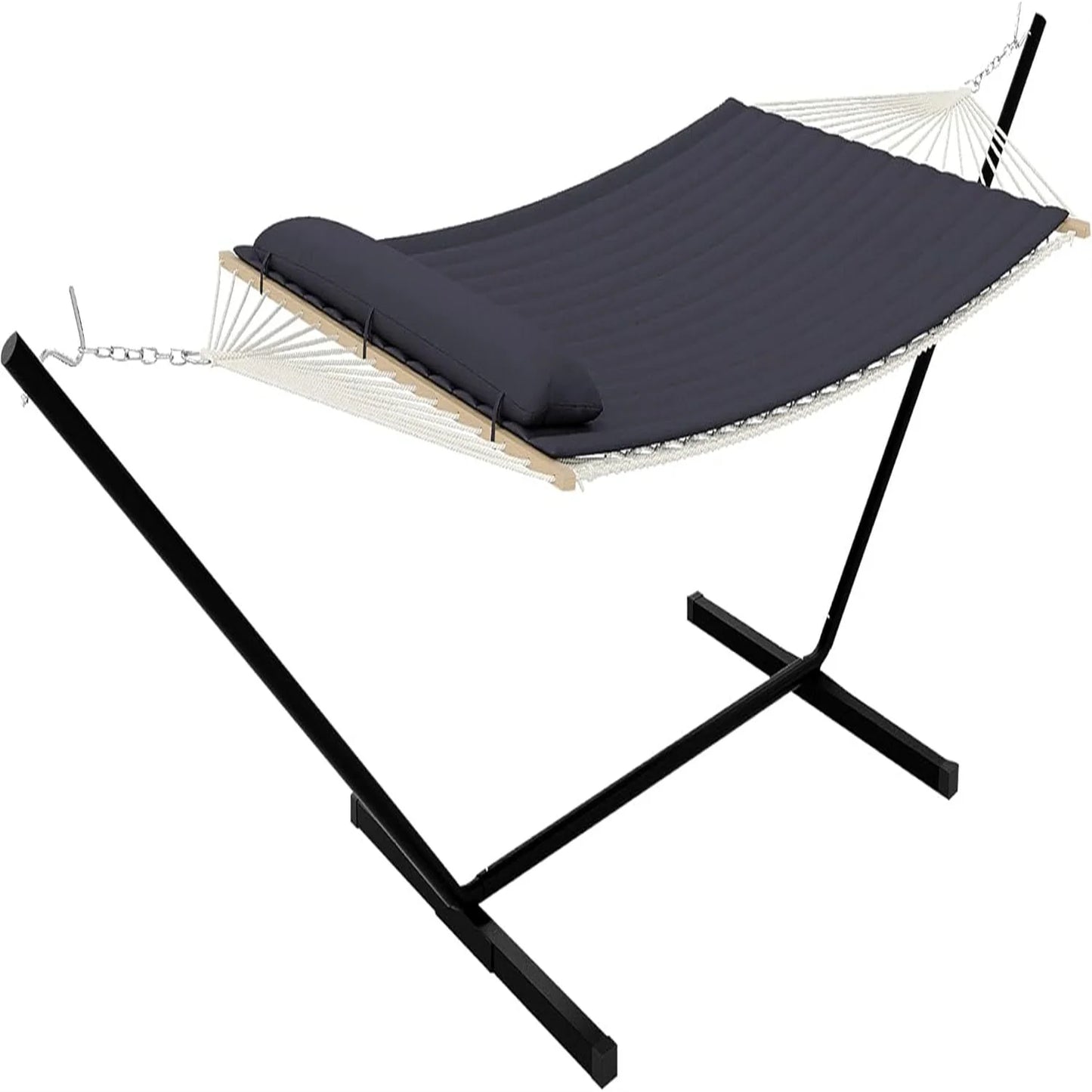 Heavy Duty Capacity Double Hammock with Stand