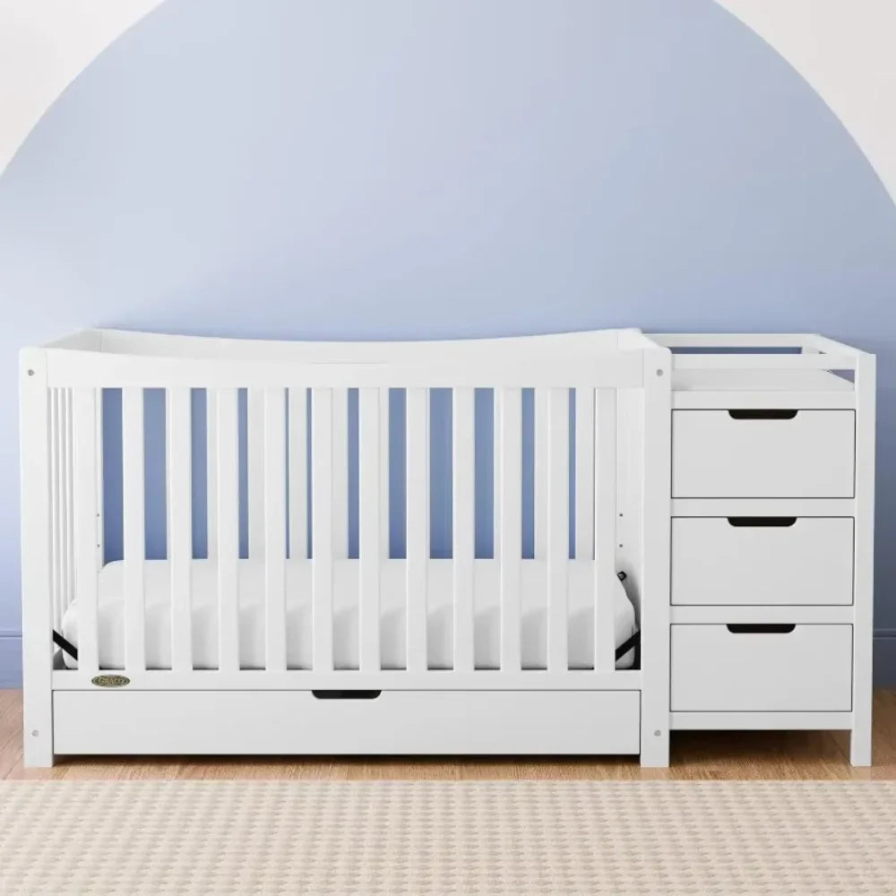 Baby Crib And Changing-Table