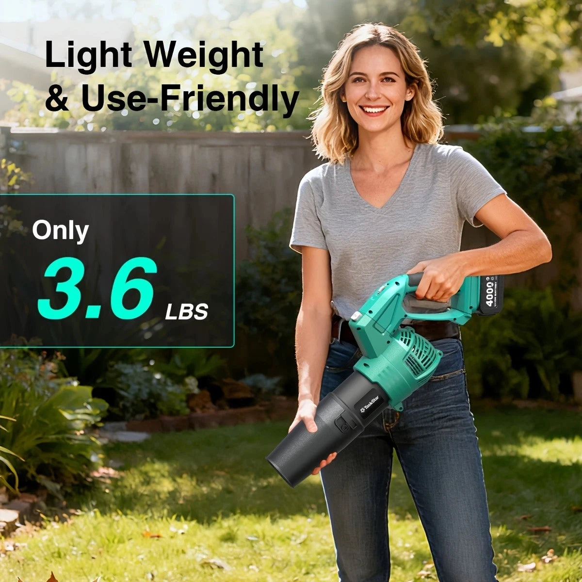 Electric Leaf Blower with Battery Powered