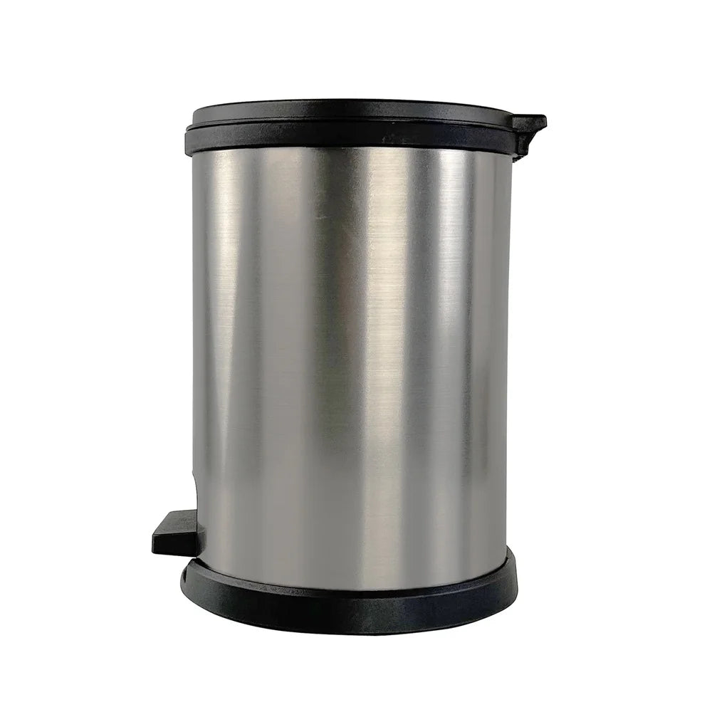 Round Touchless Wastebasket Plastic Step Trash Can