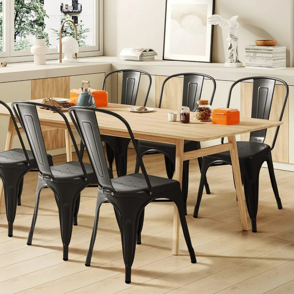 Furmax Metal Stackable Classic Trattoria Chair