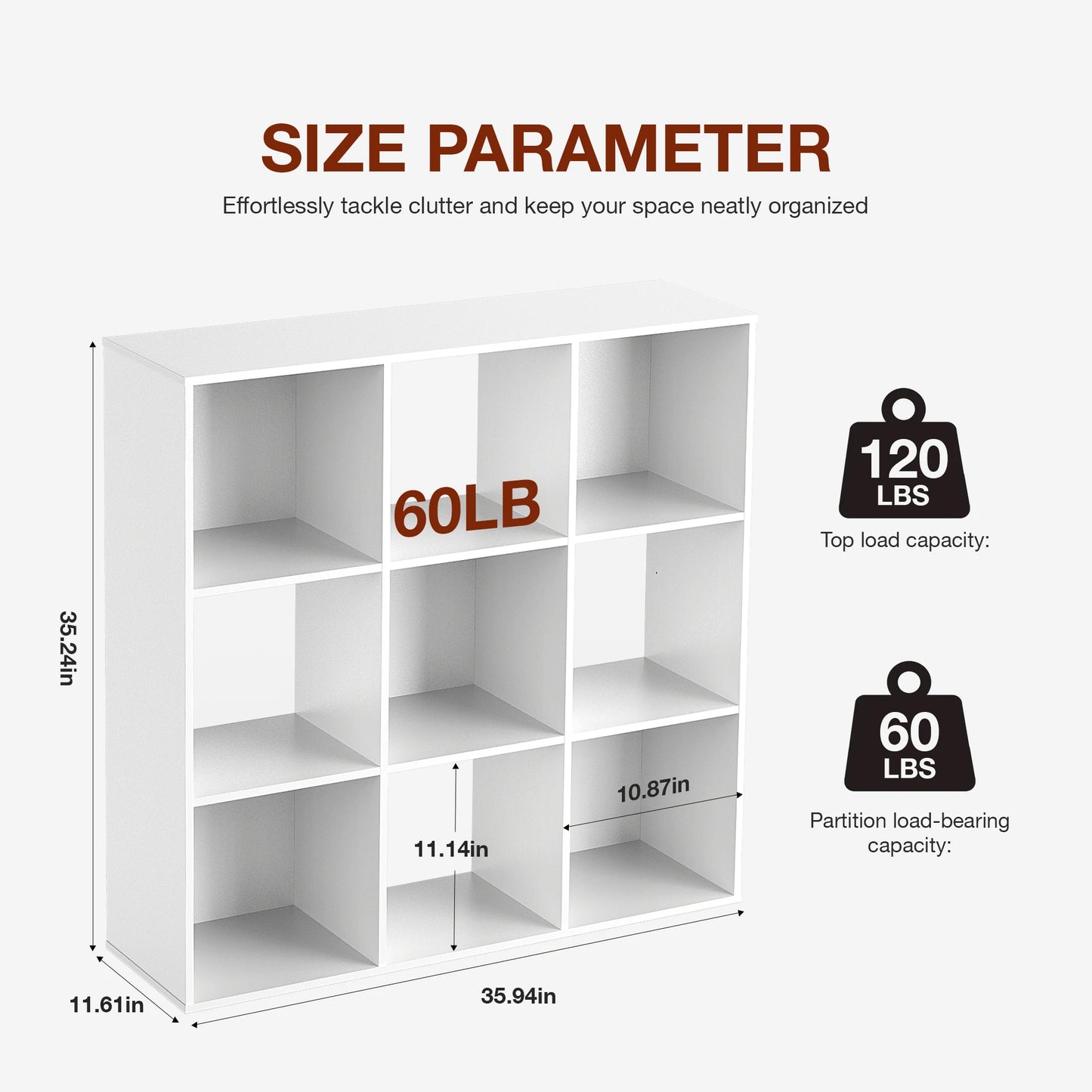Wooden Cube Storage Organizer