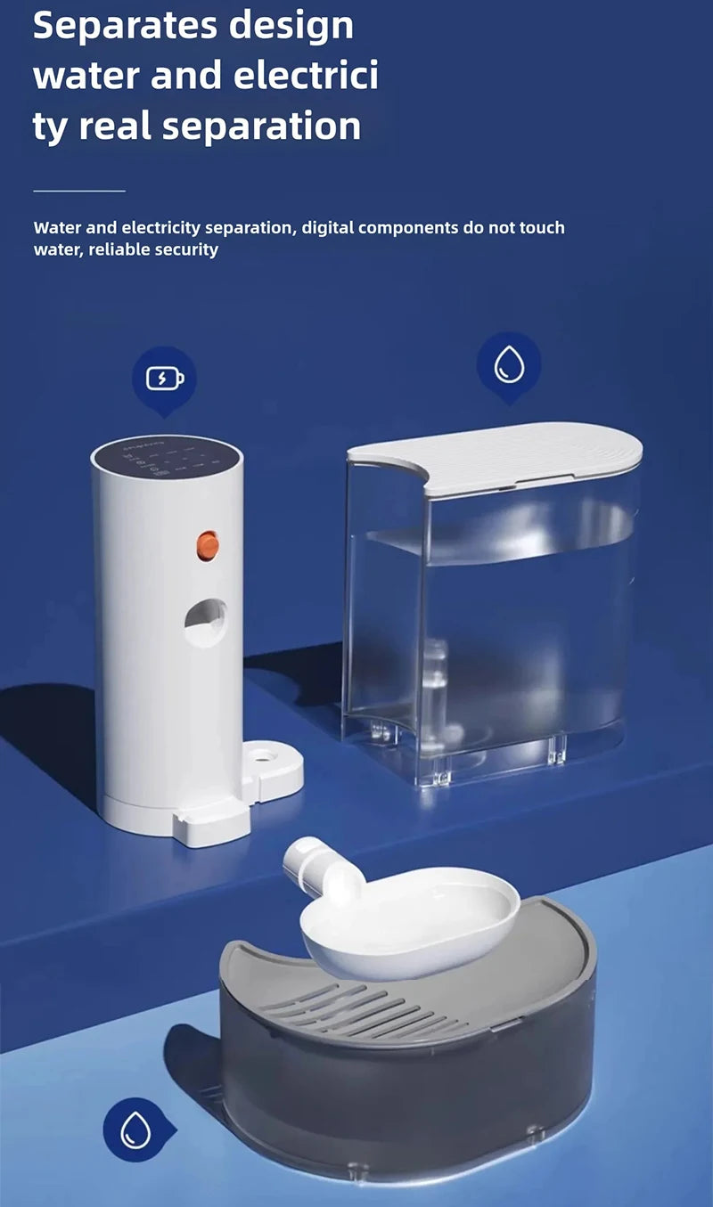 New Smart Dump Cat Water Dispenser Running Water Rechargeable Automatic Water Dispenser For Pet Dogs