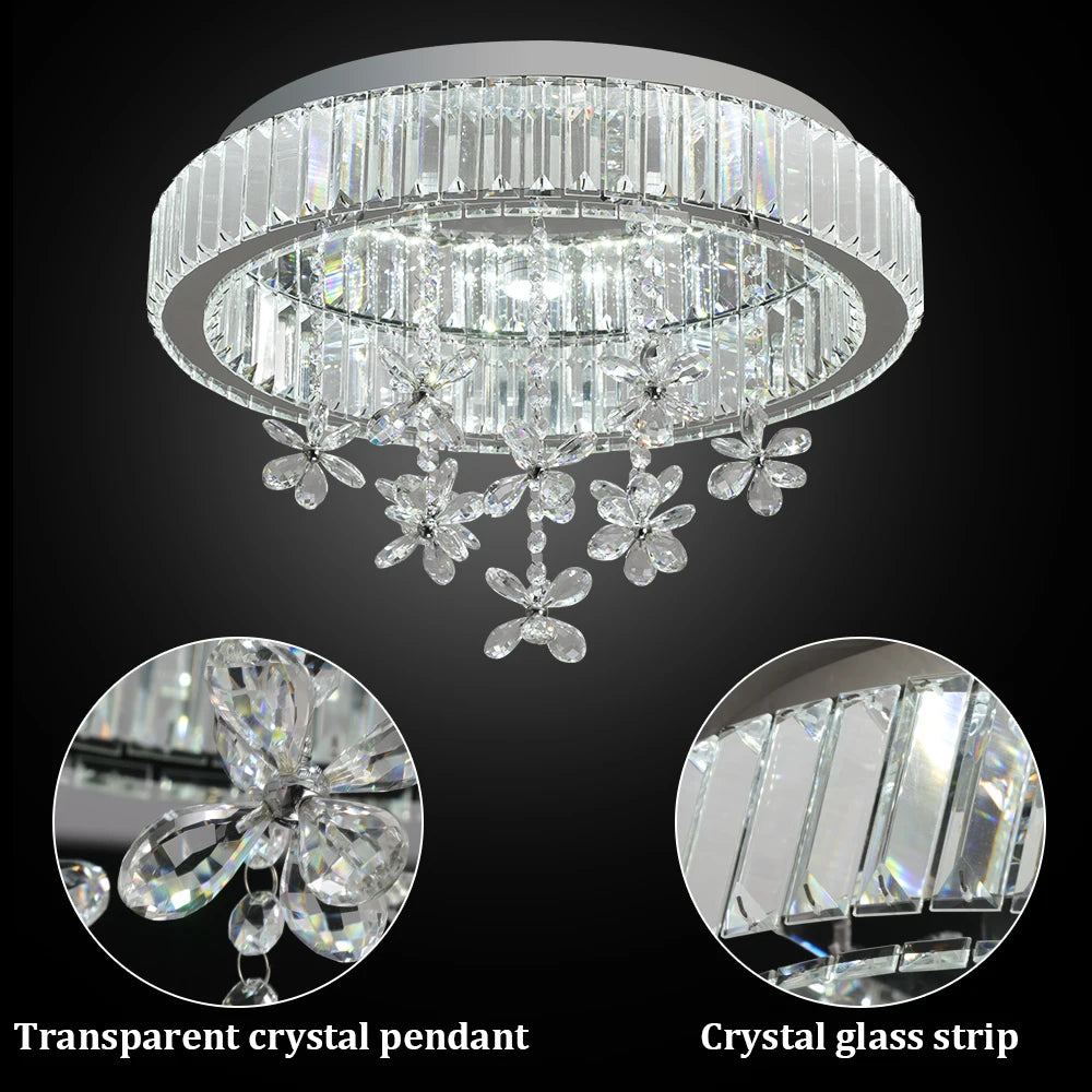 Modern Chandelier Crystal LED Ceiling