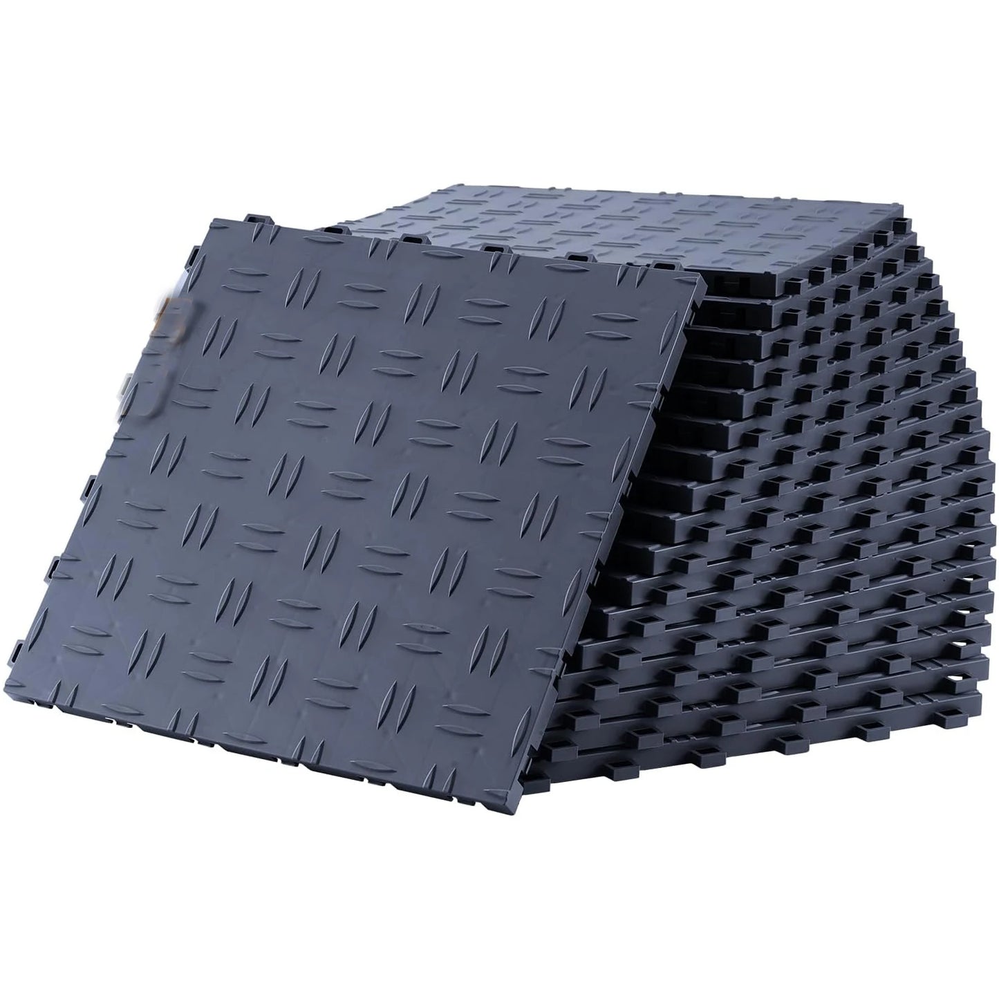 Interlocking Double-Sided Texture Garage Floor Tiles