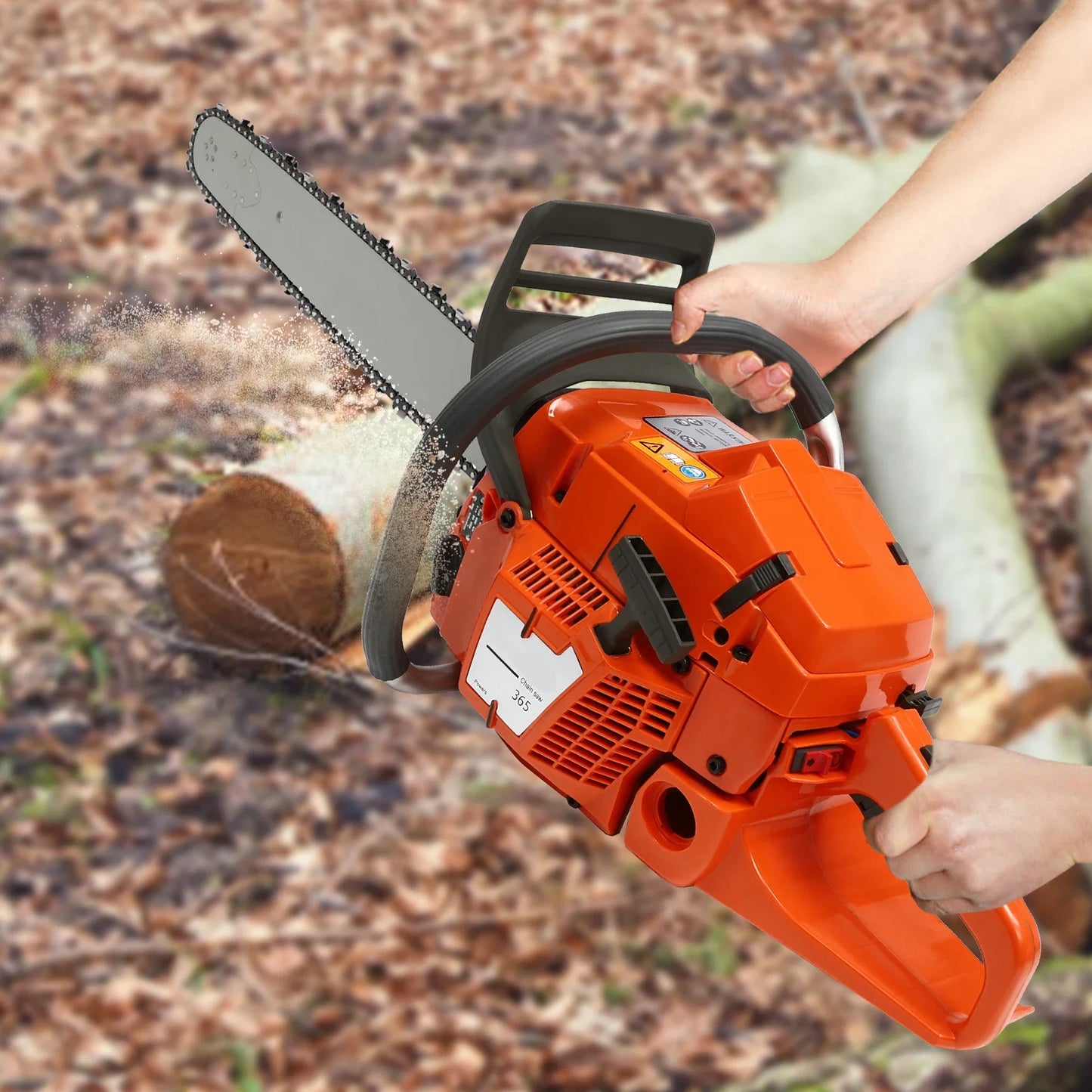 Gasoline Power Chain Saws with Crankcase Hand Pull Start For Cutting Wood