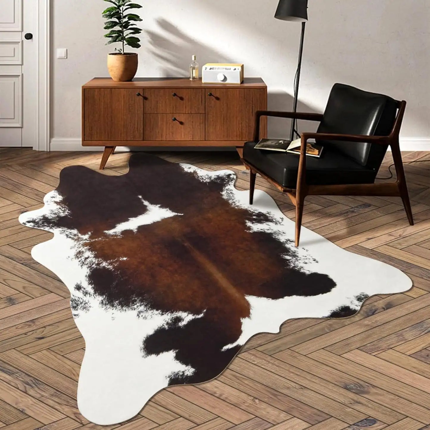American style Animal Print Rug faux fur