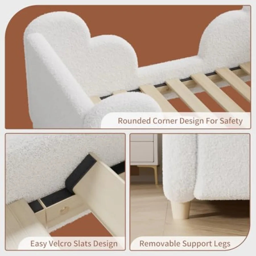 Upholstered Crib Size Bed