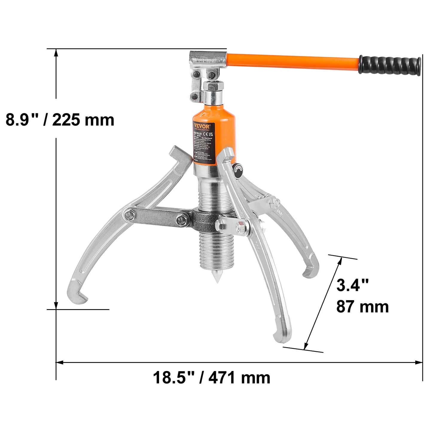 Hydraulic Gear Puller Separator Tools Adjustable Two Three Jaws Garage Repair Shop Gears