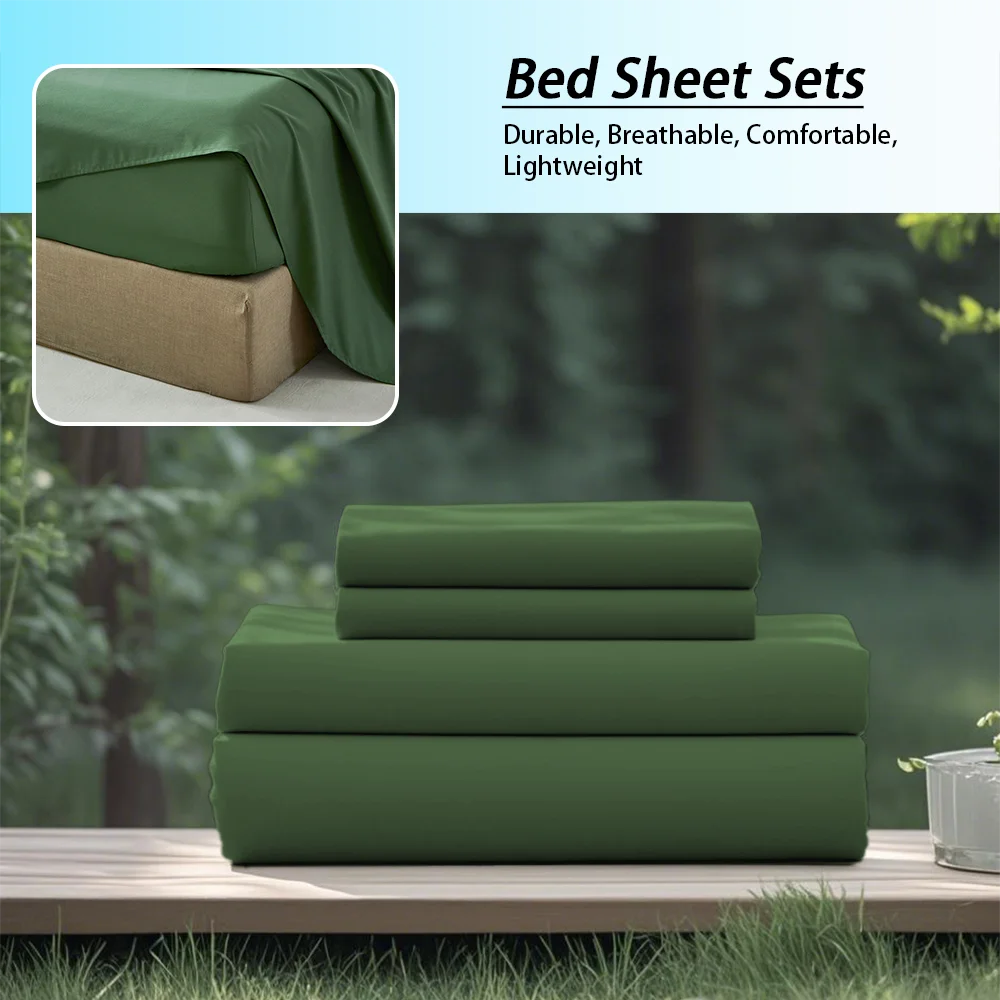 Fashionable Solid Color Soft Bedding Set, Suitable For All Seasons