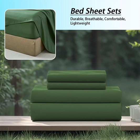 Fashionable Solid Color Soft Bedding Set, Suitable For All Seasons