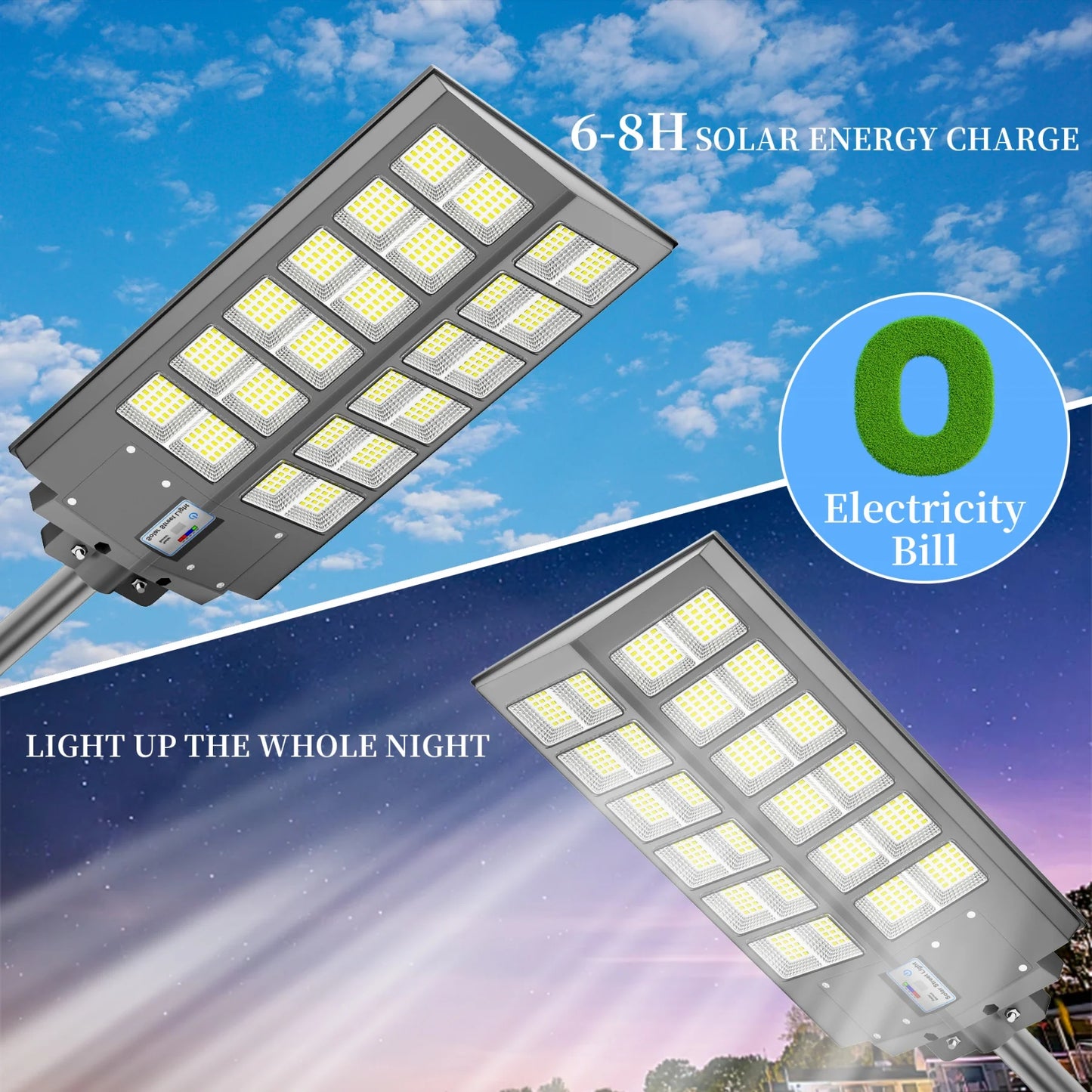 Waterproof Solar Lights Automatically Turn On at Dusk and are Equipped with Motion Sensors.