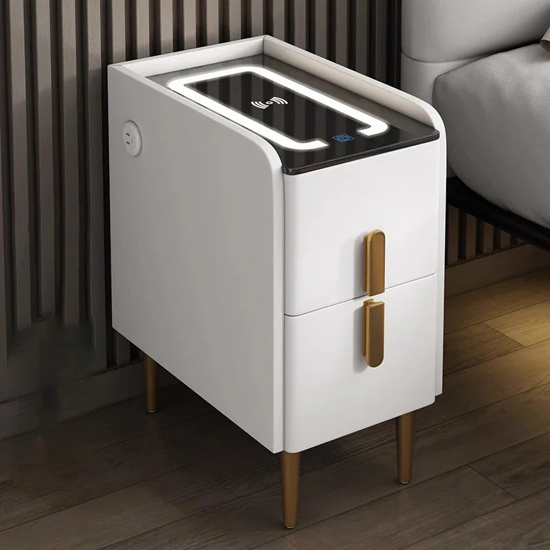 Modern Bedside Table Smart Dresser Created Luxury Vanity Desk
