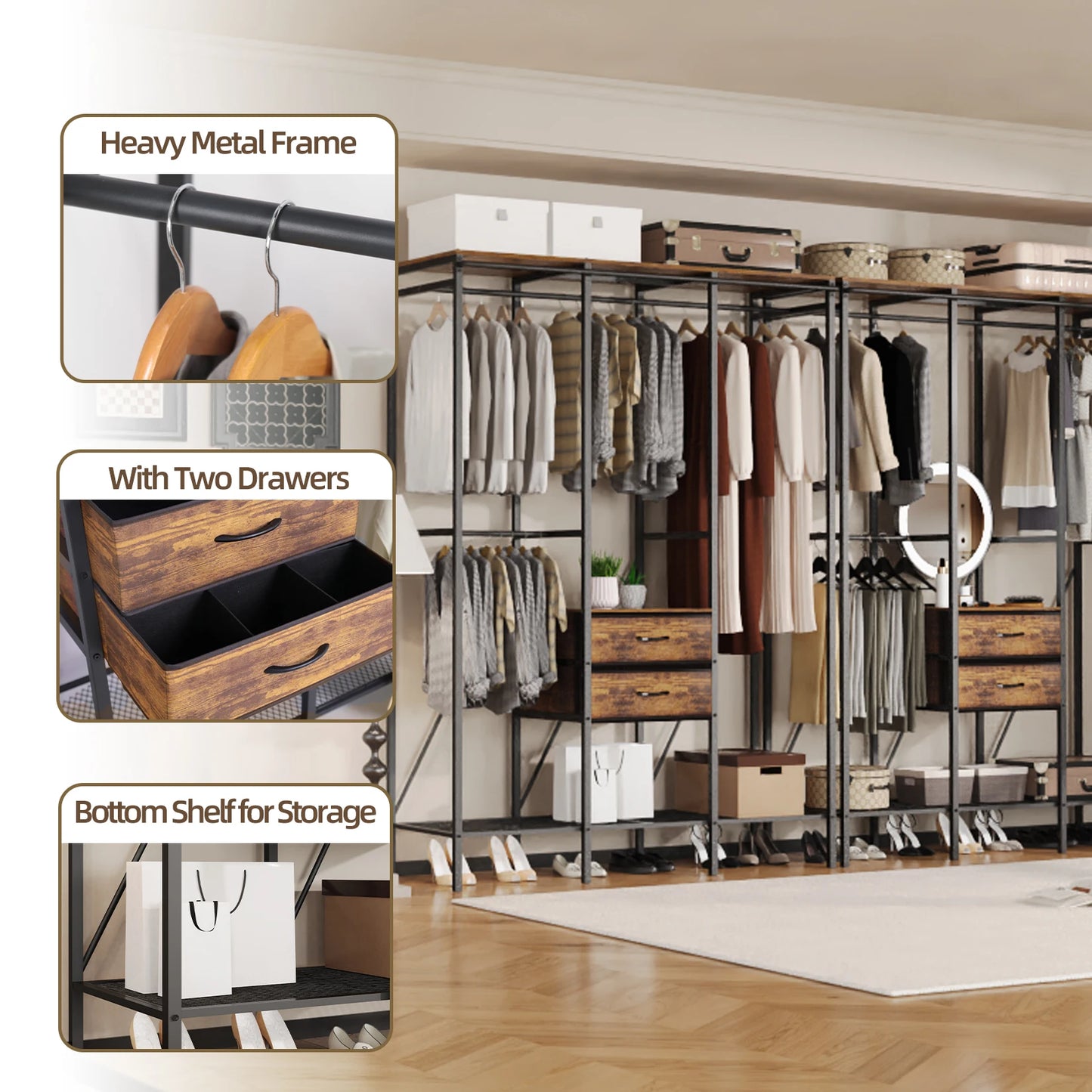 Open Wardrobe, Bedroom Storage