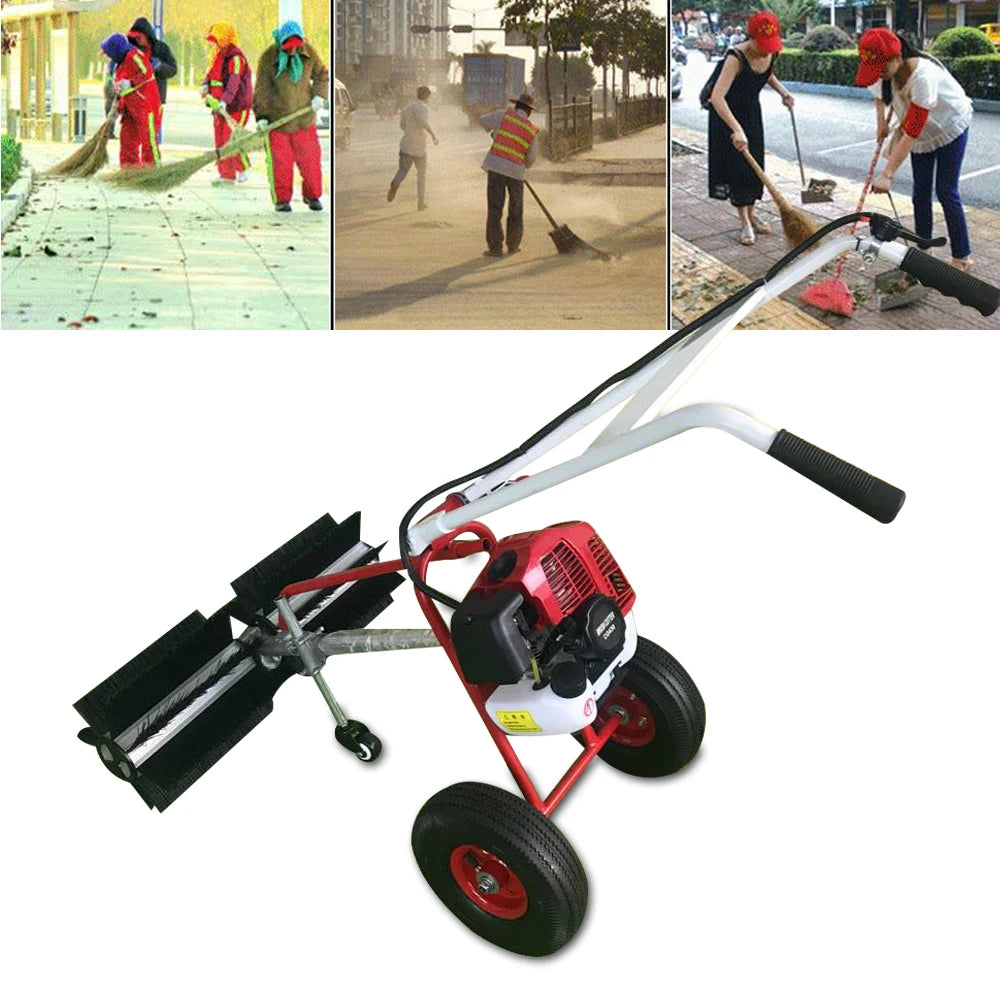 Grass Brush Electric Broom Hand-held Lawn Sweeping Tool
