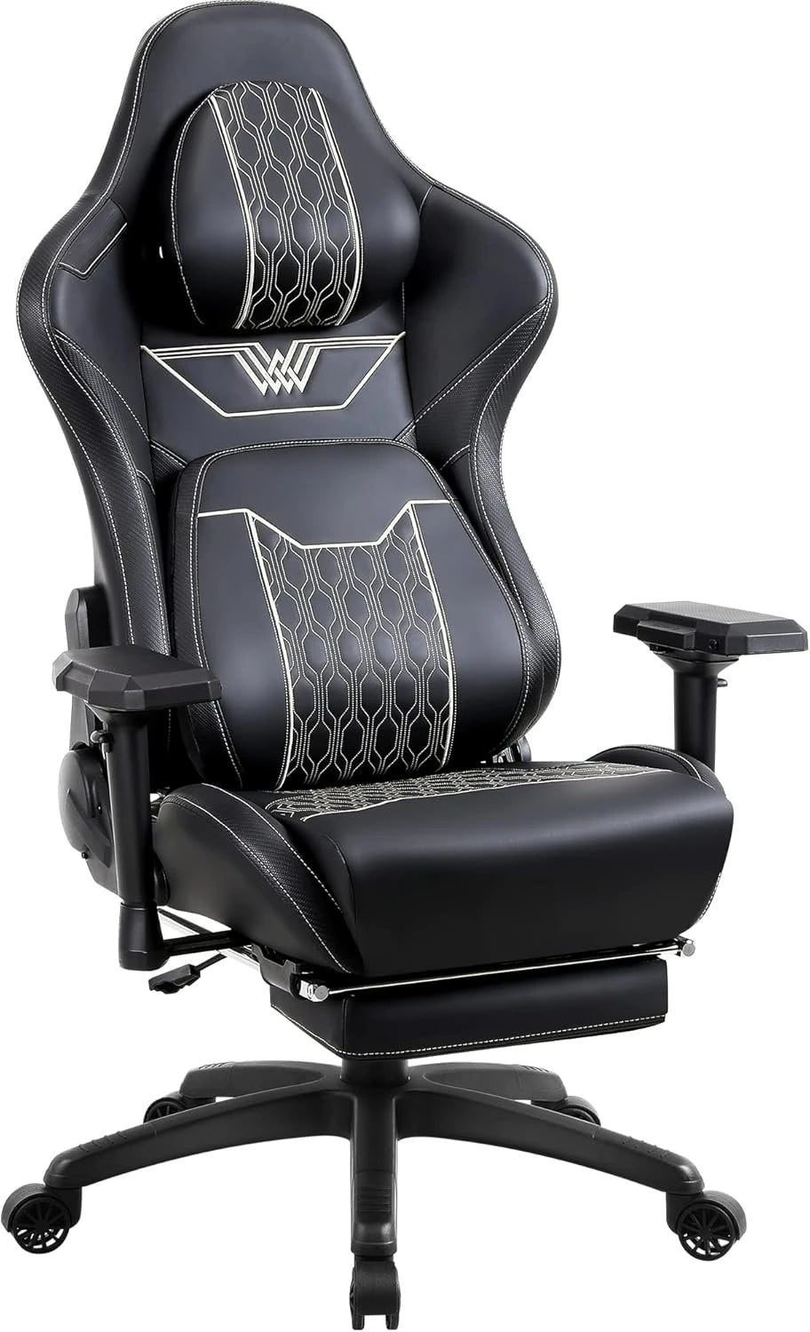 Big and Tall Gaming Chair with Footrest