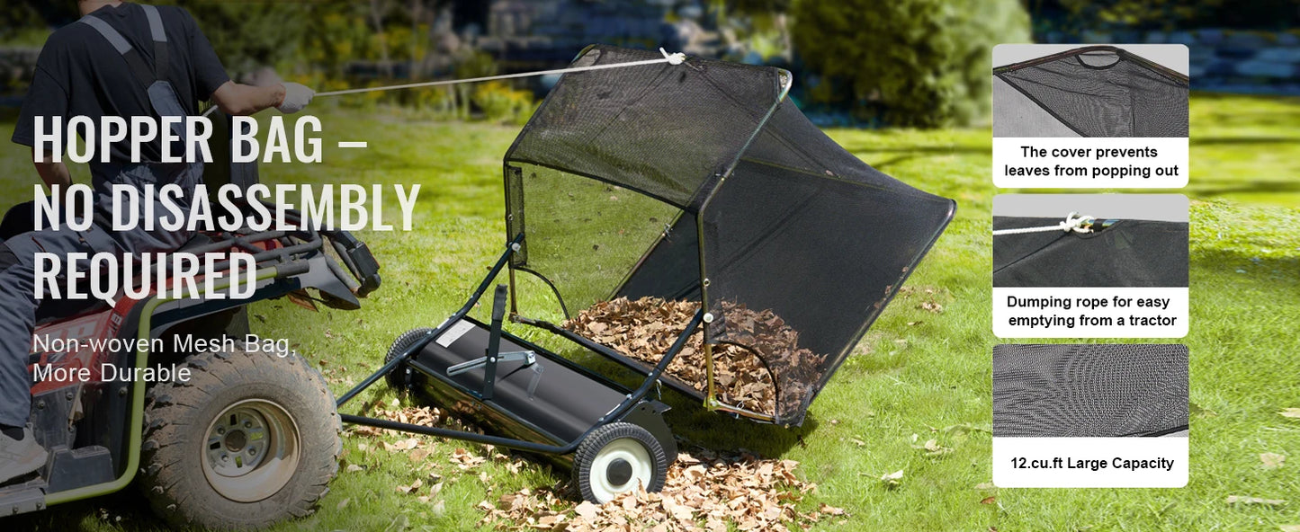 Heavy Duty Leaf Grass Collector Adjustable Height