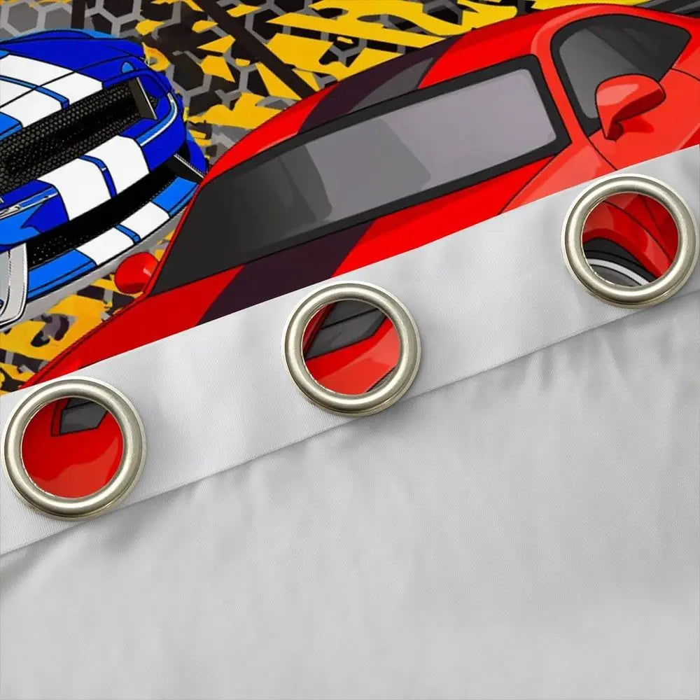 Sports Racing Car Window Curtains