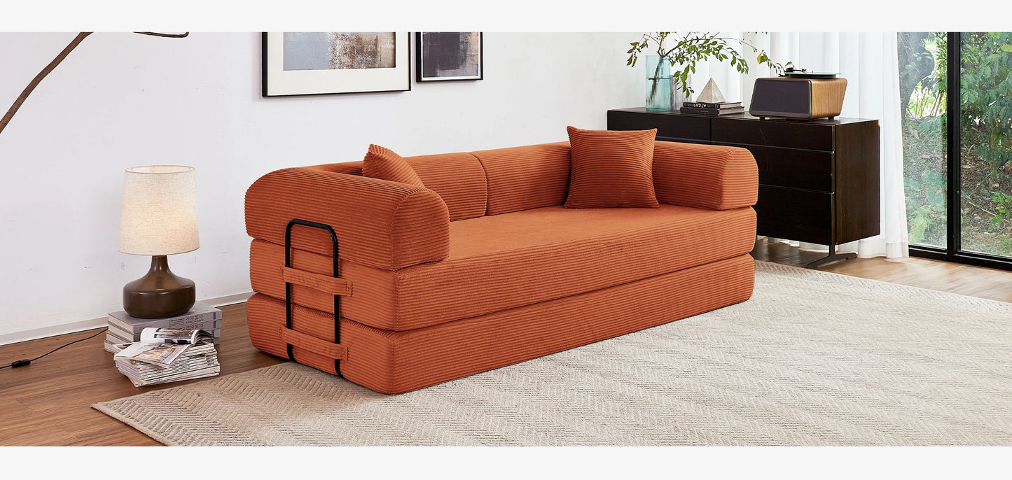 Boneless Couch Foldable Convertible Futon Sleeper Sofa Bed