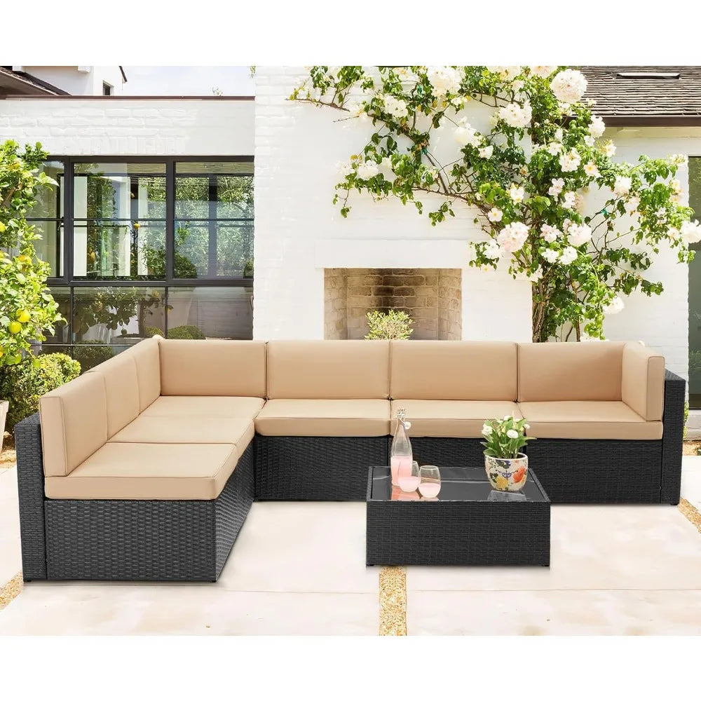Outdoor Sectional Furniture Chair Set with Cushion