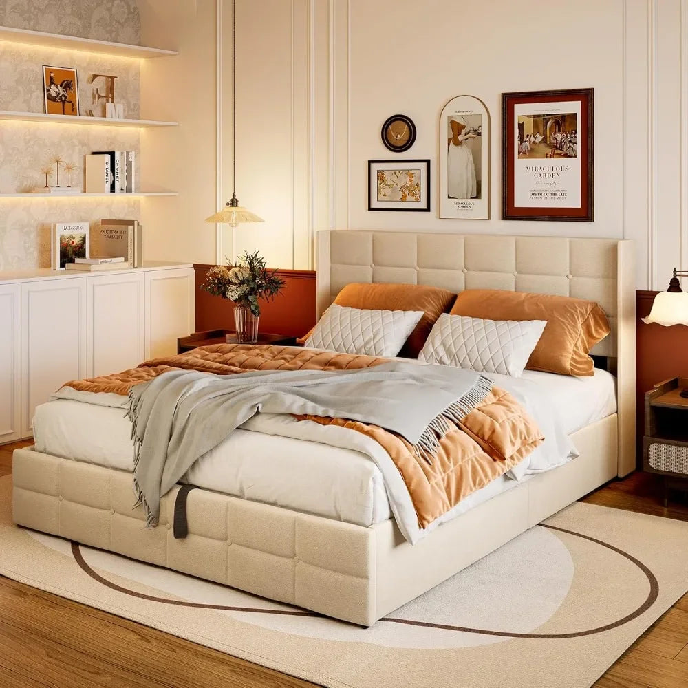 Lift Up Storage Bed with Storage