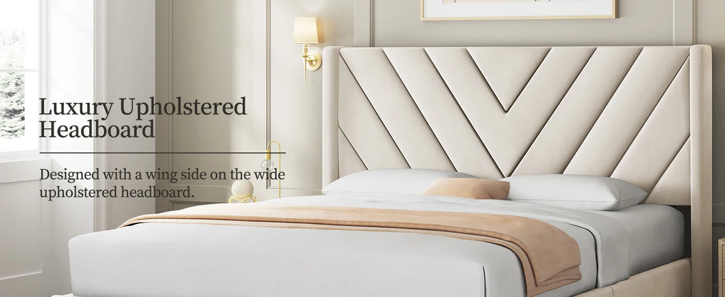 Bed Frame Upholstered Platform