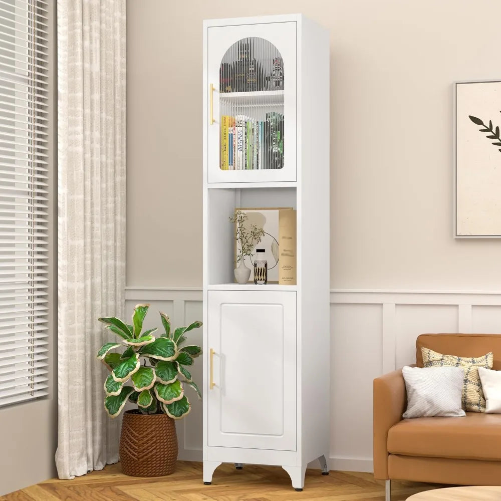 Metal Storage Cabinet with Adjustable Shelves