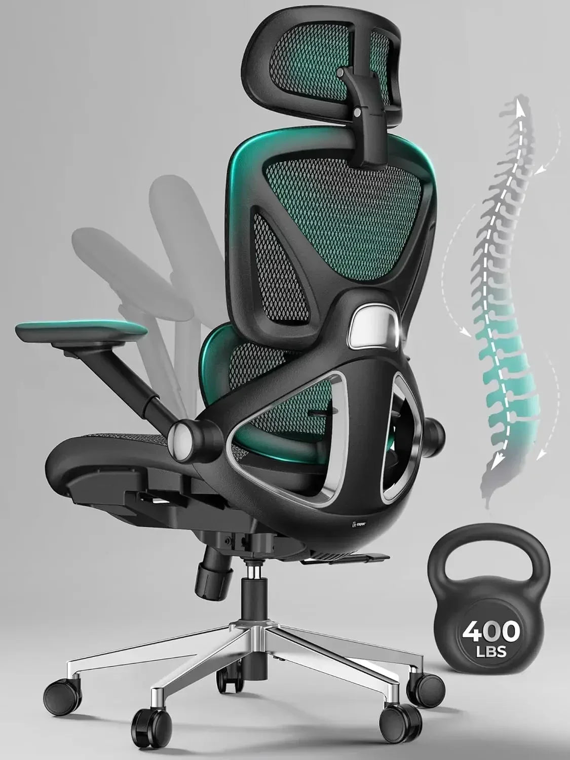 Ergonomic Mesh Office Chair with 3D Headrest