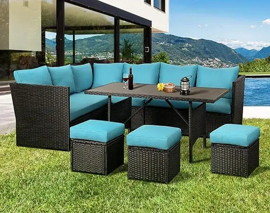 Patio Furniture Set with Dining Table & Chair