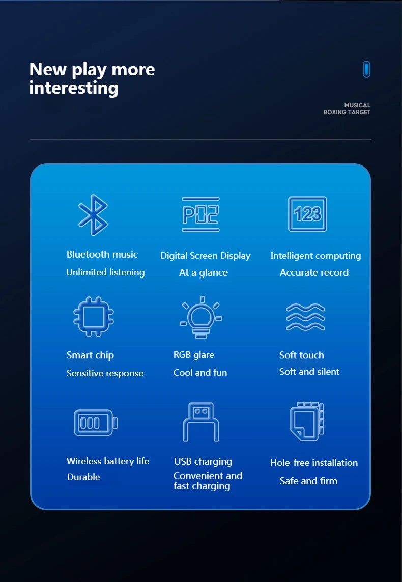 Boxing Machine Smart Bluetooth Wall Mounted