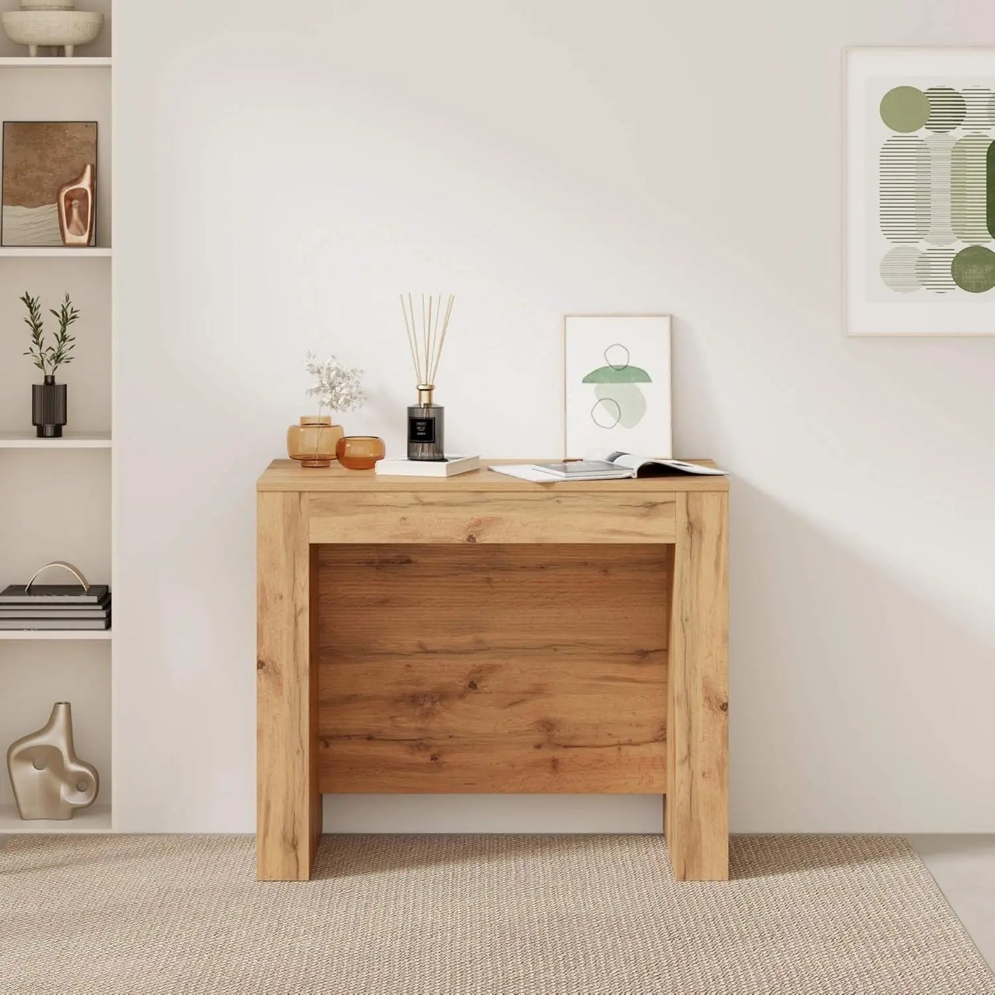 Dining Extendable Console Table with Extension Leaves