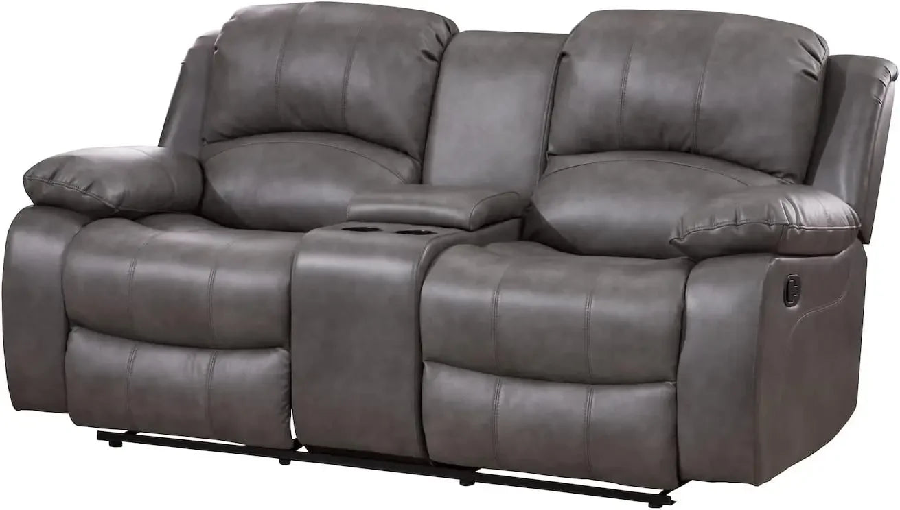 Leather Air Reclining Sofa