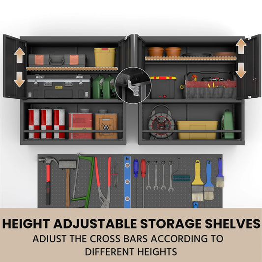 Heavy Duty Wall Mounted Lockable Steel Storage Cabinet