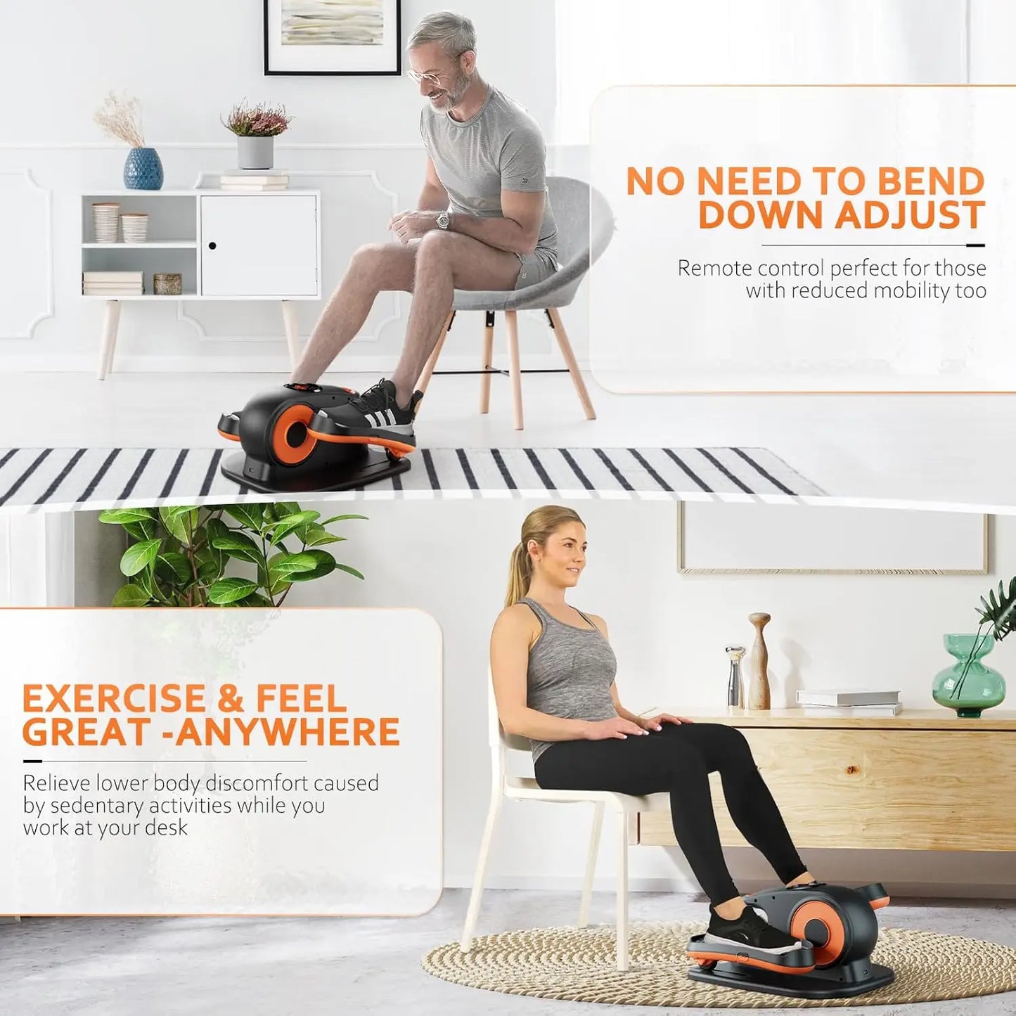 Elliptical Exerciser with Remote Control