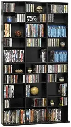 Media Storage Cabinet – Organizes Prized Music, Movies, Video Games or Memorabilia Collections