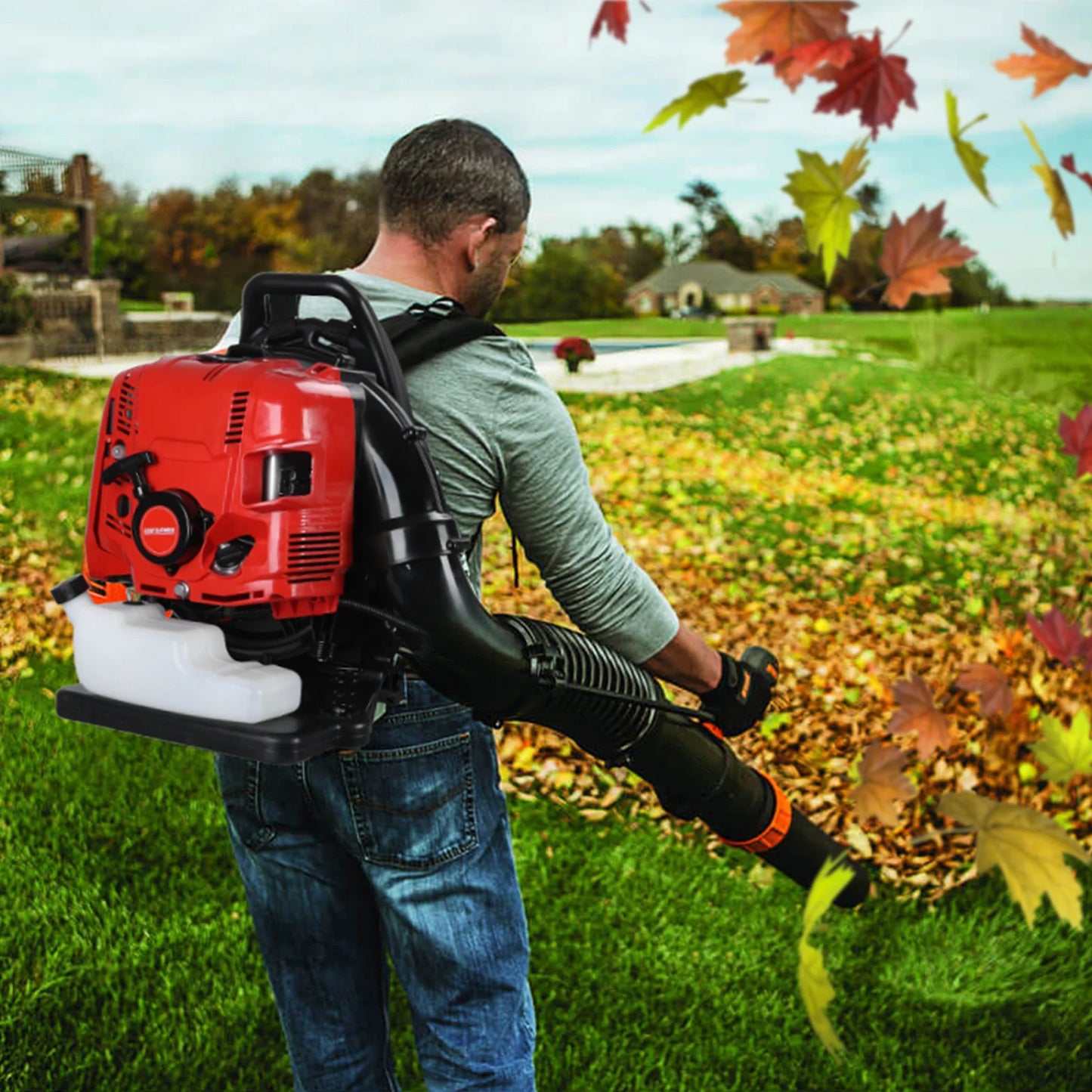 Leaf Blower with Airflow