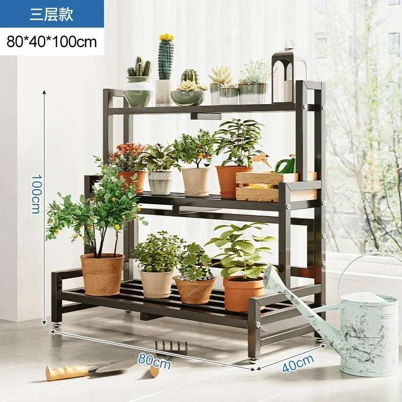Universal Outdoor Metal Square Plant Rack