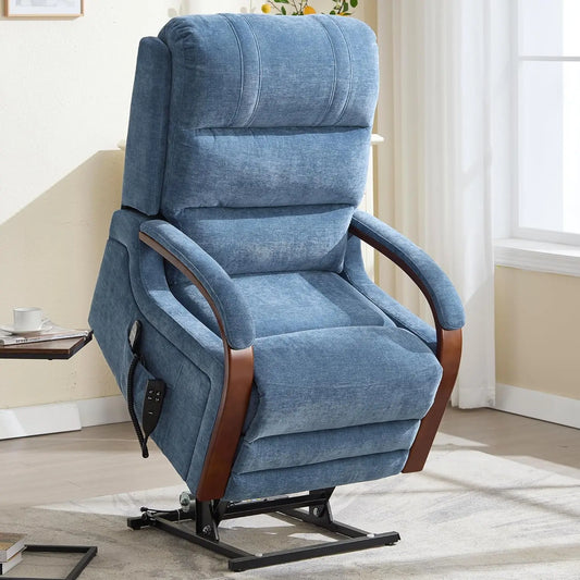 Dual Motor Power Lift Recliner Living Room Faux Leather, Customized