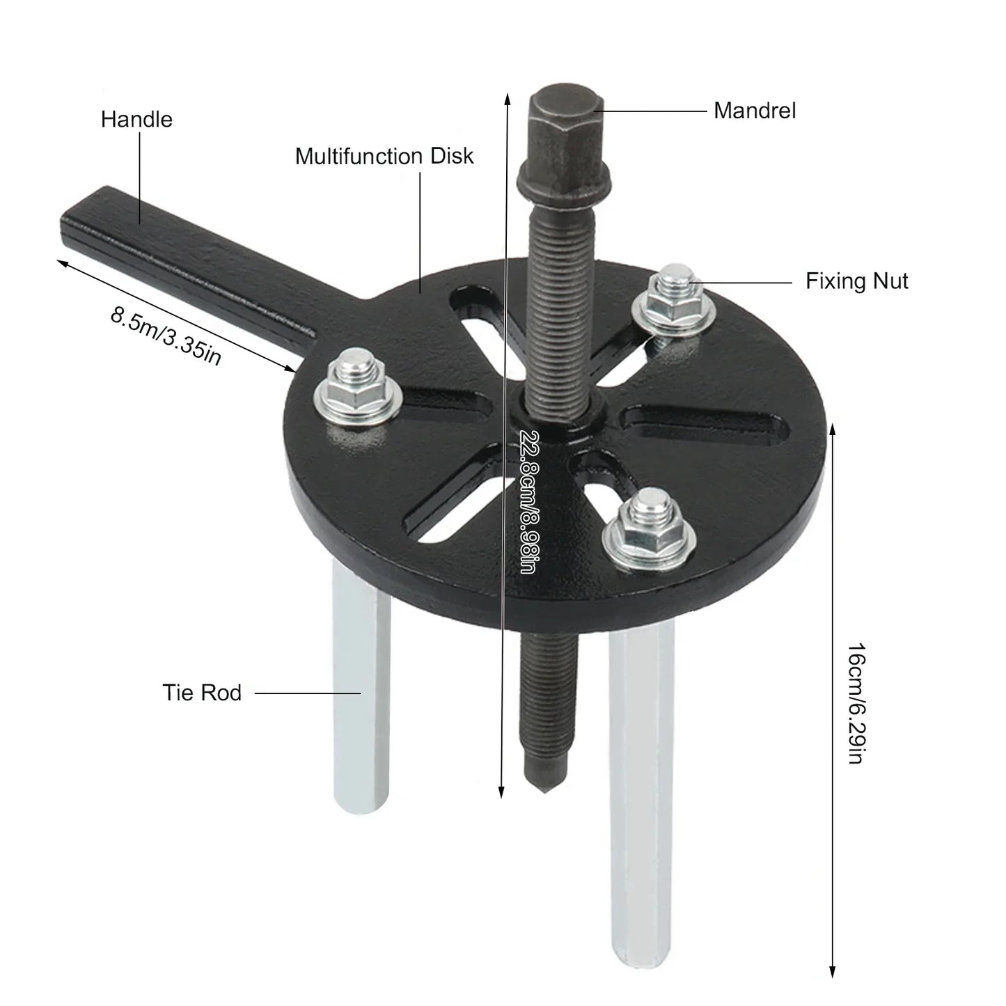 Steel Bearing Puller Set Quenched Inner Hole Extractor Kit