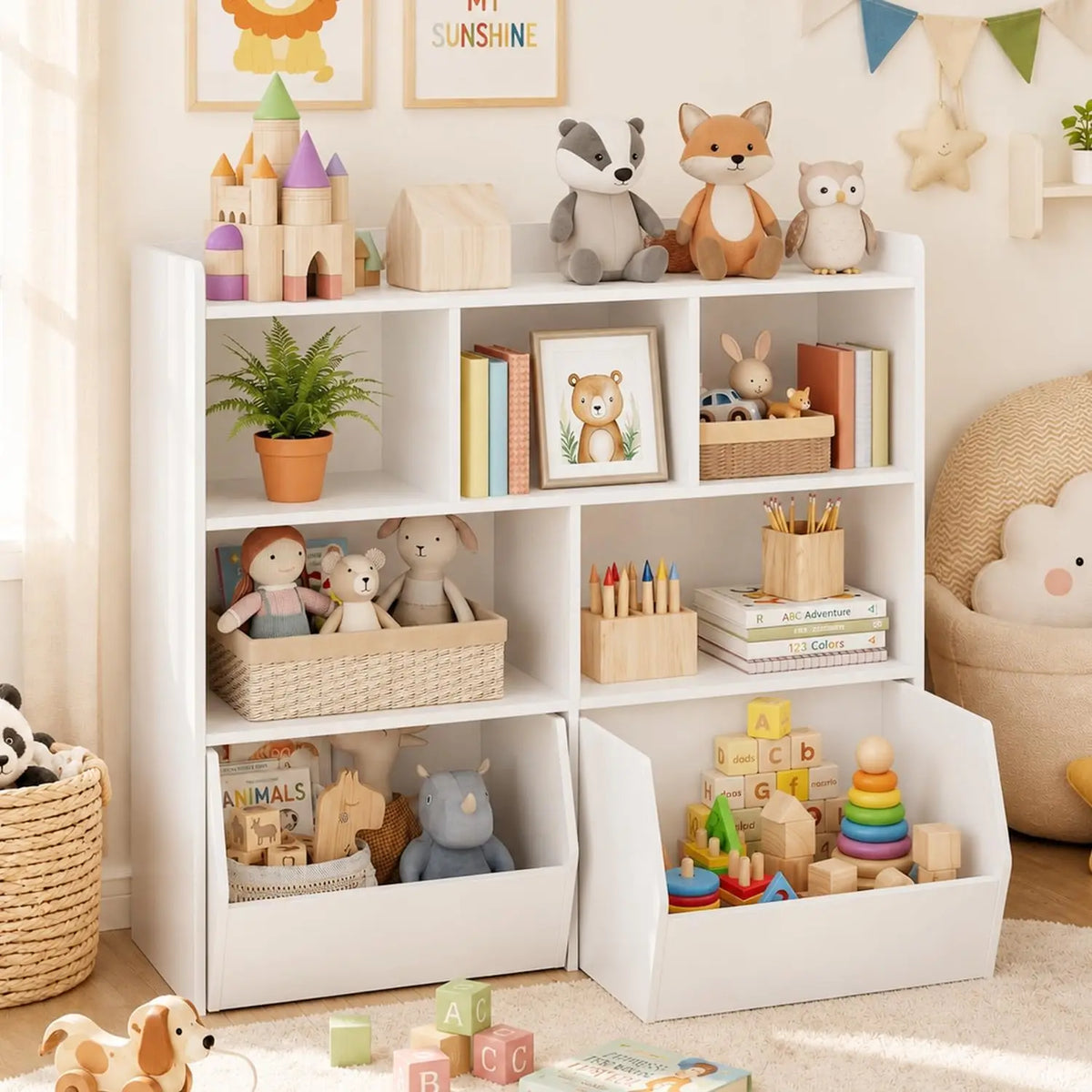 Toy Storage Organizer With Storage