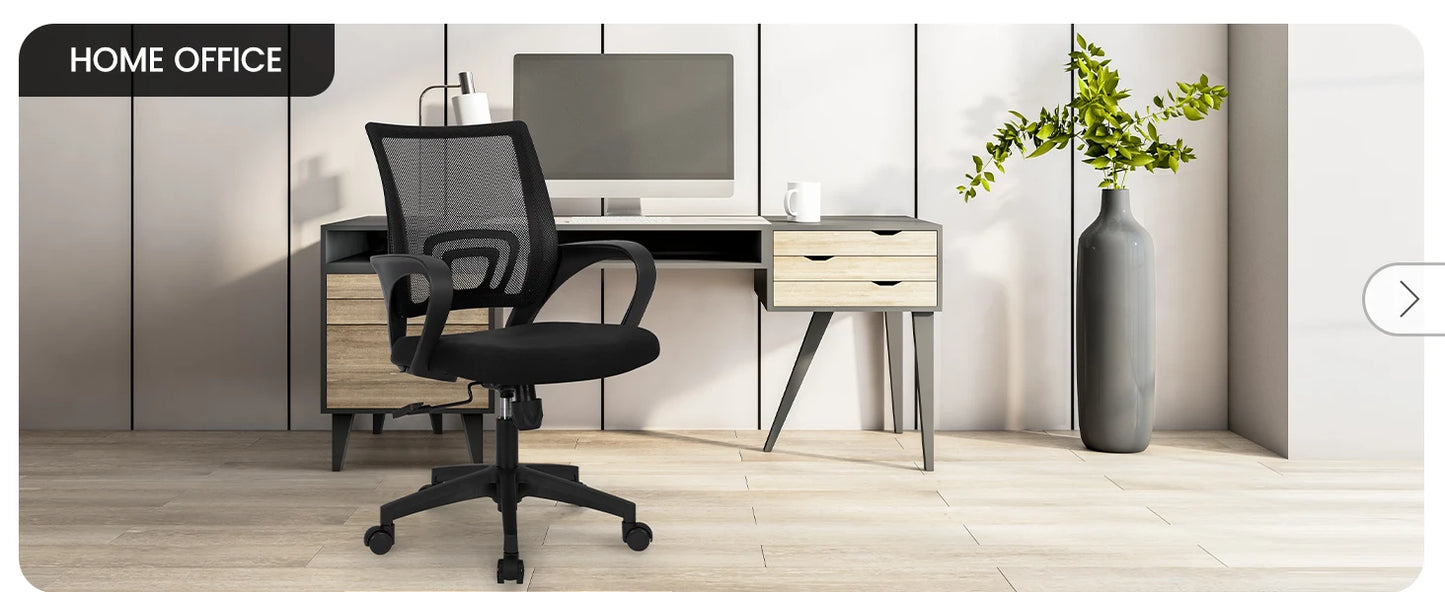 Mesh Gaming Office Chair Mid Back Lumbar Support
