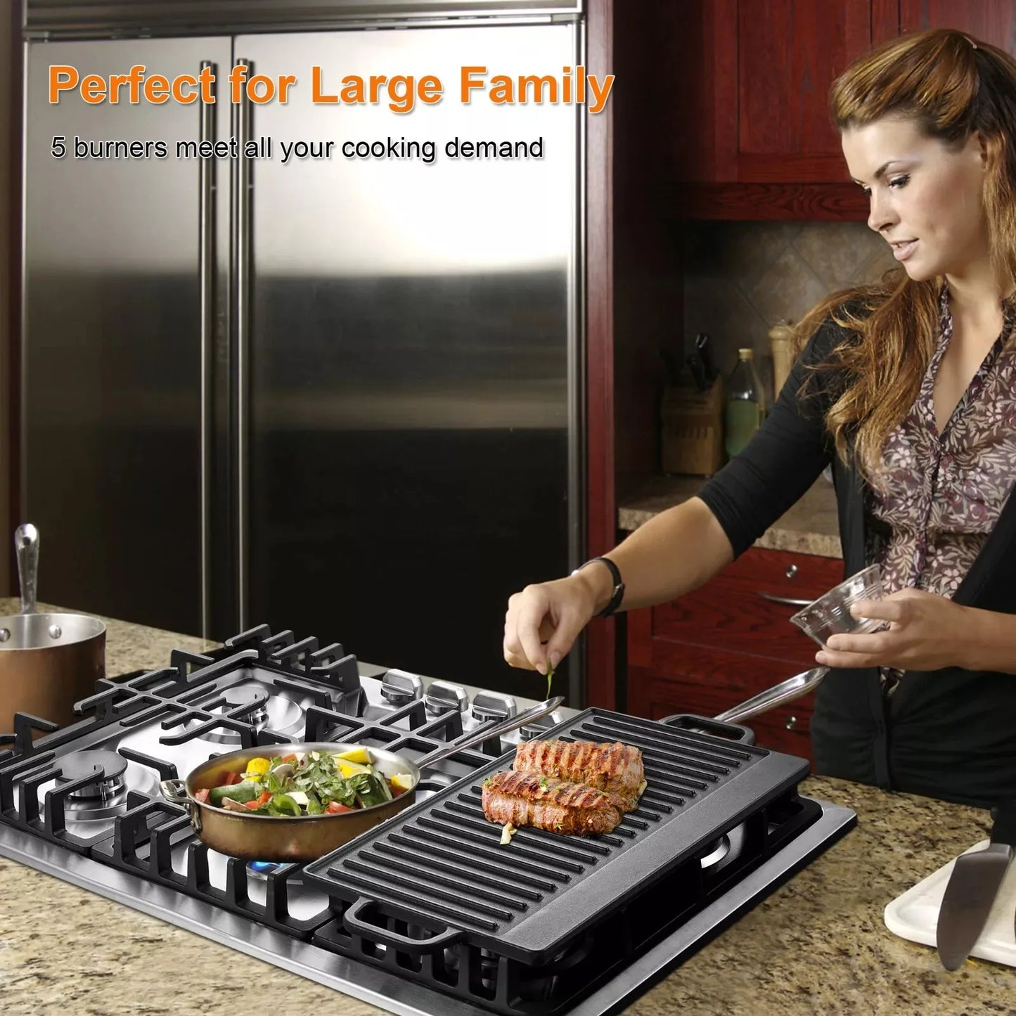 Built-in Hob with Grill Gas Cook Top