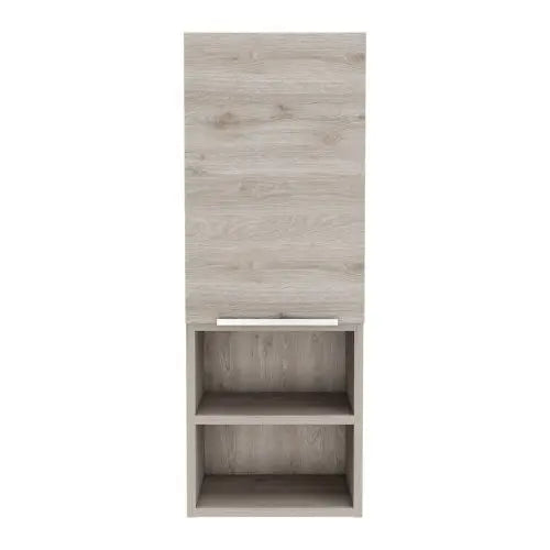 Single Door Medicine Cabinet with Four Shelves Two Interior and Two External