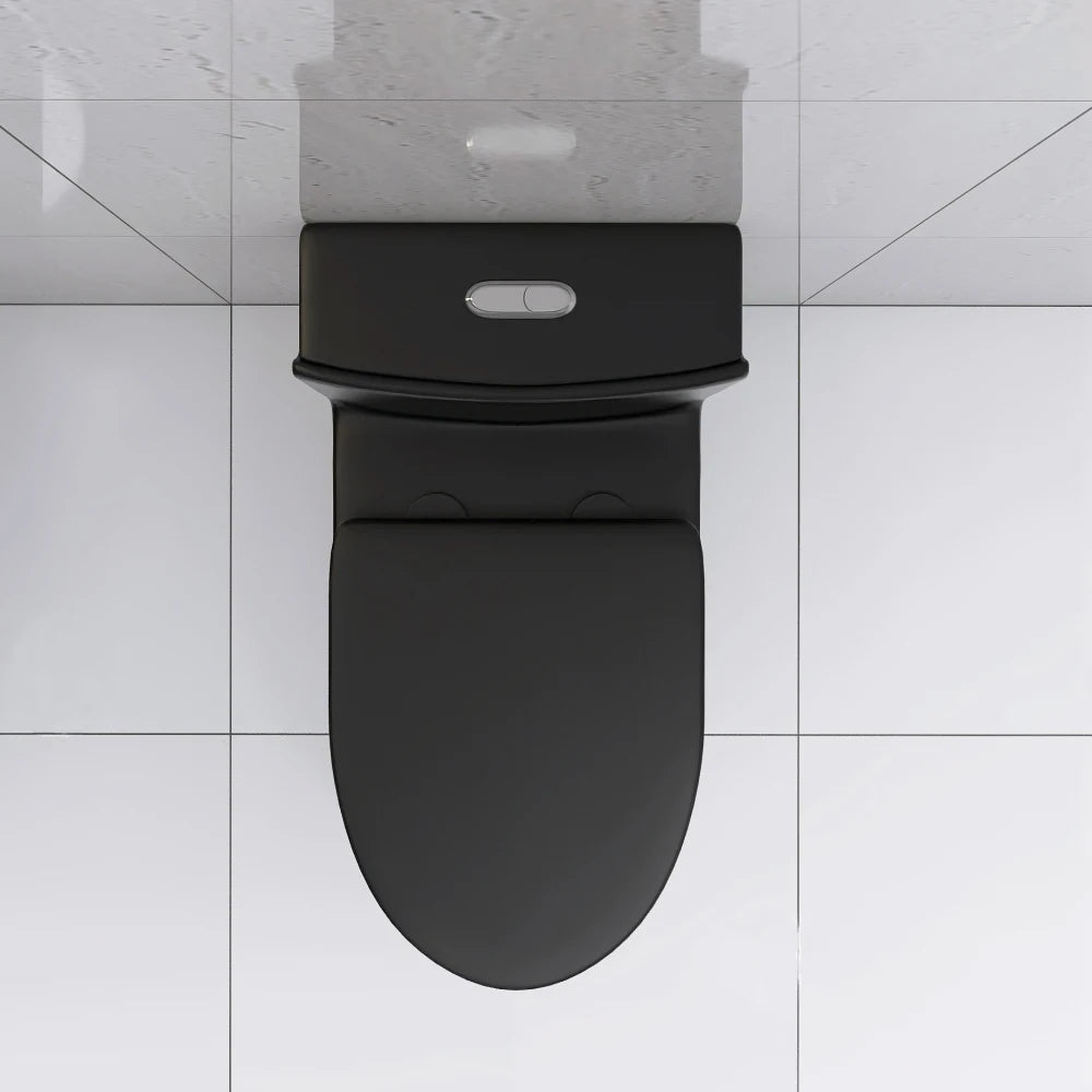 Elongated One Piece Toilet  Water Saving