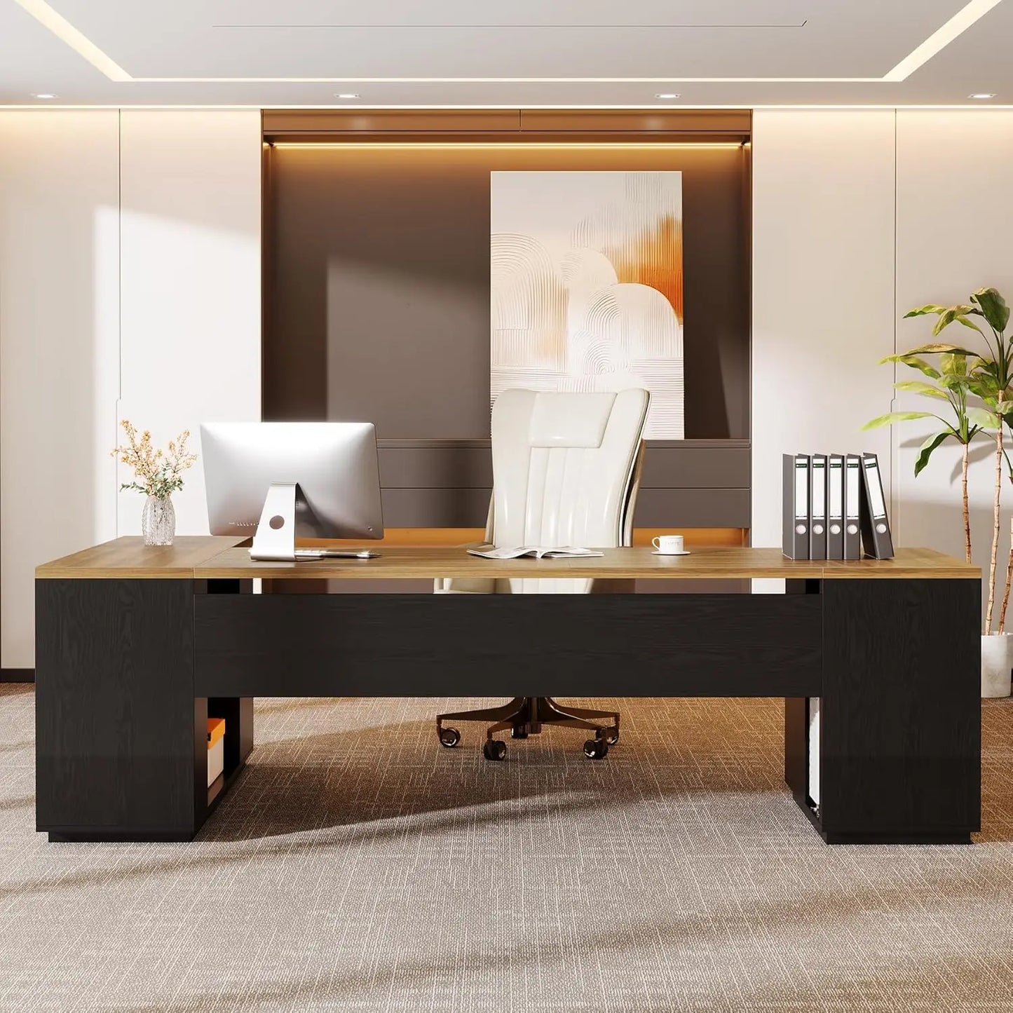 L-Shaped Executive Desk
