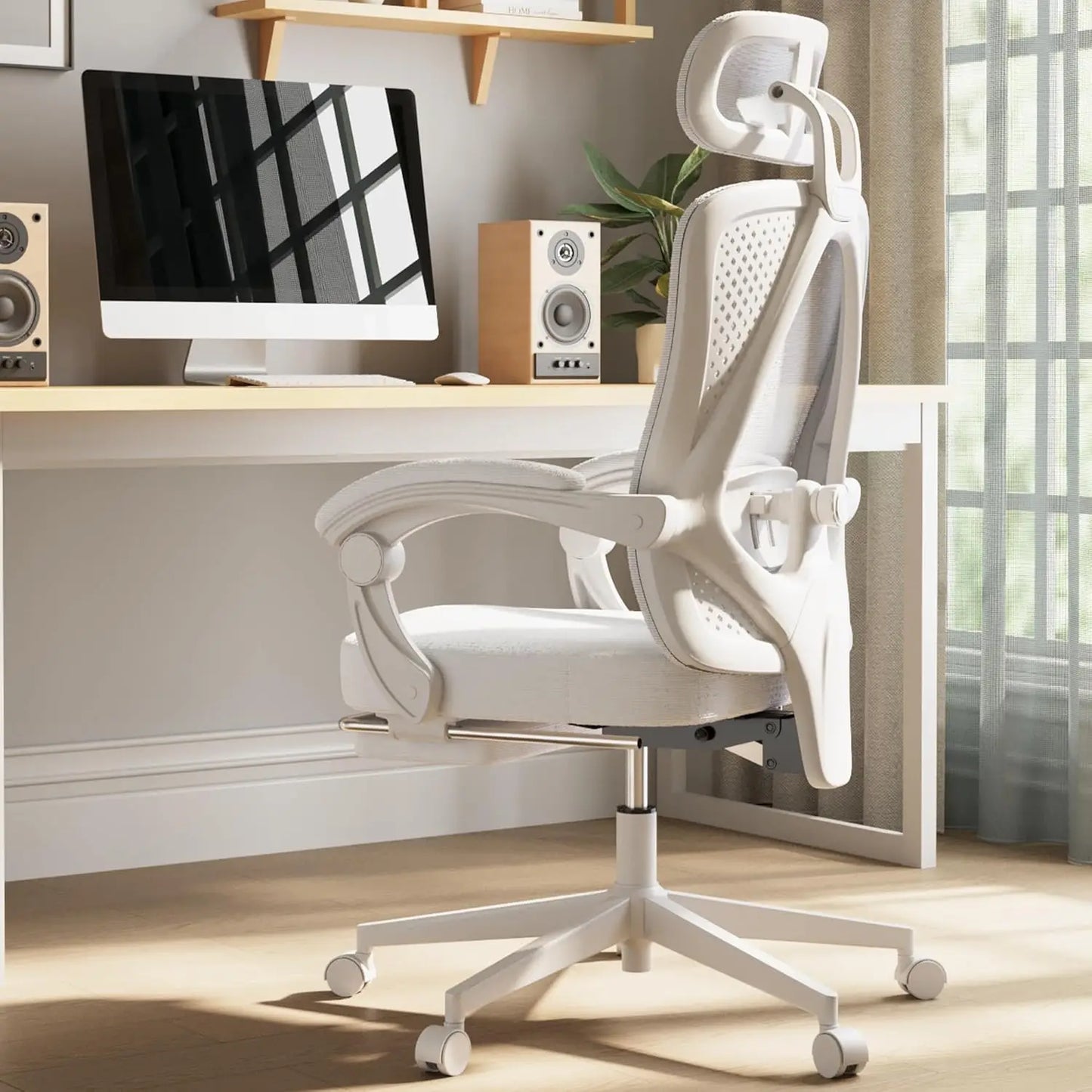 Ergonomic Office Chair with Lumbar Support and Headrest