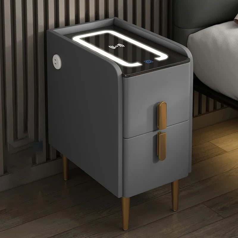 Modern Bedside Table Smart Dresser Created Luxury Vanity Desk