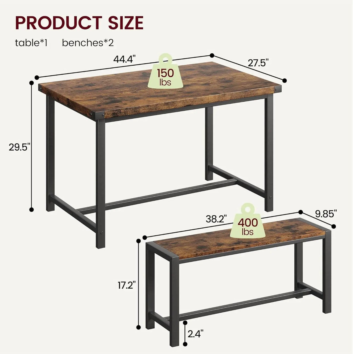 Rectangular Dining Table Set