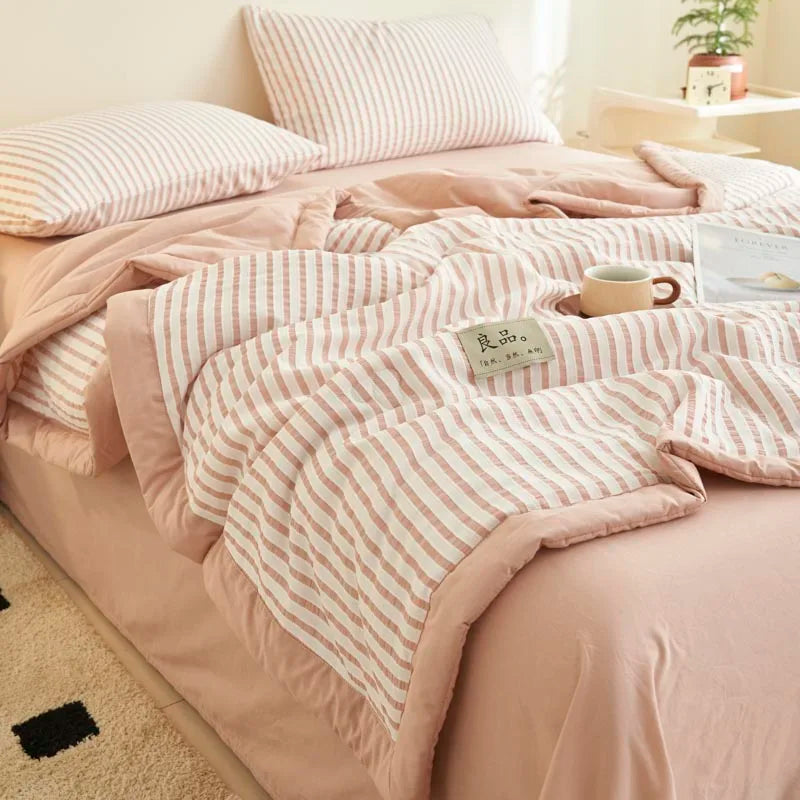 Cotton Air Striped Summer Quilt